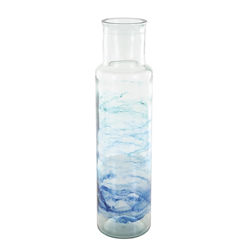 Deco 79 Recycled Glass Abstract Decorative Vase