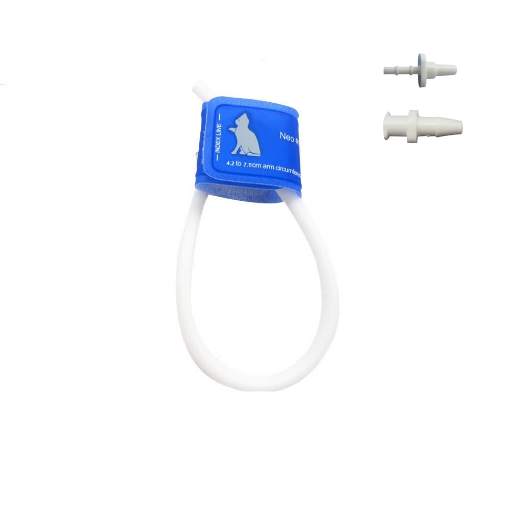 Brazalete de un Solo Tubo para Animales Esfigmomanómetro Manguito de Presión (4,2-7,1cm)
