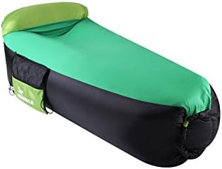 MAMBLE Inflatable Lounger Sofa Portable Sofa Bed Air Sofa for Travelling, Camping, Beach, Park Green