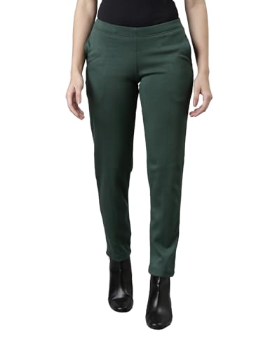 Image of GO COLORS Solid Ultra Warm Kurti Pant for Women | Mid Rise, Warm tech