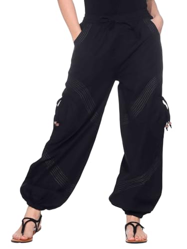 Kunst und Magie Unisex Goa Pluderhose in klassischen Farben, Größe:L/XL,...