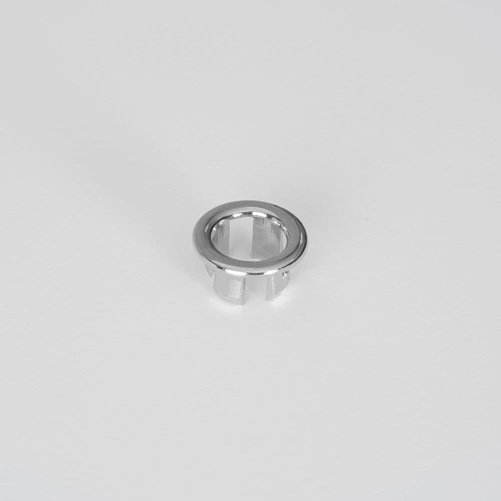 Milano Chrome Bathroom Basin Sink Round Overflow Ring