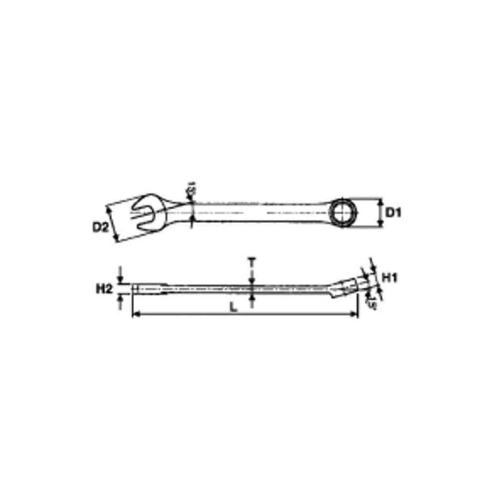 TengTools™ szwedzki zestaw 12-kątnych kluczy płasko-oczkowych, metryczne, 8-19 mm, stal narzędziowa CrV, 12-częściowy