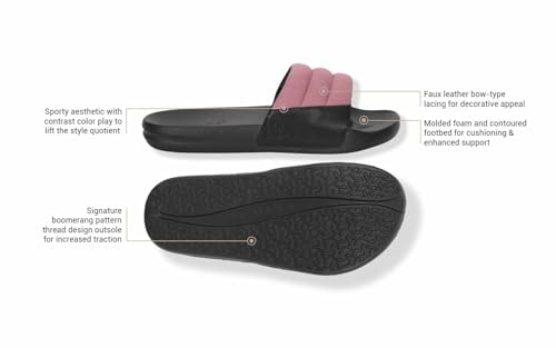 Image of Neeman's Squooshy Slides for Women | Cushioned & Comfortable Flip Flops for Women | Everyday Comfort, Flexible and Breathable | Black /Black UK4