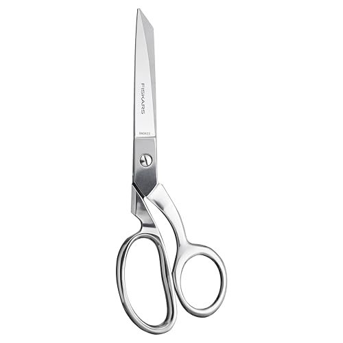 Fiskars Forged Scissors - 8 Stainless Steel - Paper and Fabric Scissors for Office Arts and Crafts - Silver