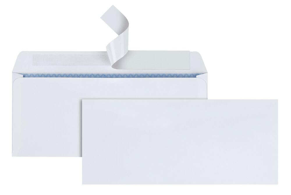 Quality Park #10 Regular Business Envelope, Security Tinted, Redi-Strip Seal, White, 30 Envelopes (69112)