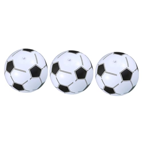 MUSISALY 3Pcs Lightweight Inflatable Beach Footballs for Soccer Balls for Pool Fun and Inflatable for Summer Parties and Outdoor Activities