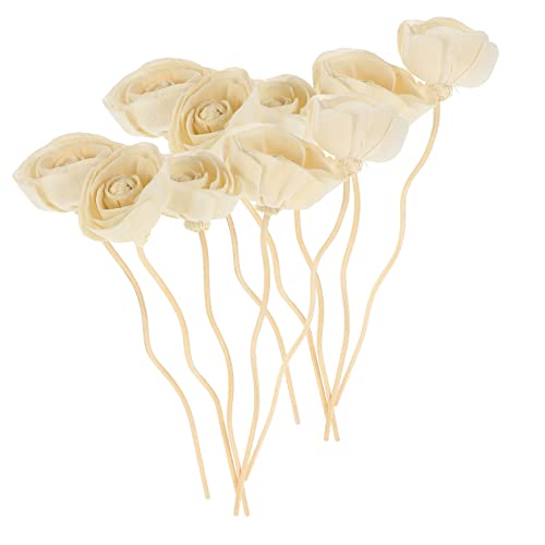 UKCOCO 1 Juego Varillas Difusoras De Aromas Decorativas Hogar Y Oficina Varillas De Flores Difusor De Esenciales 10 Piezas
