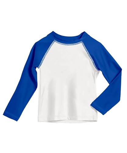 Image of City Threads Rash Guard for Boys SPF 50+ Made in USA, Long Sleeve Swim Shirt with Sun Protection, Toddler, and Youth Sizes