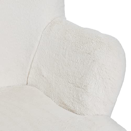 Sillón Plegable Peluche Blanco miniatura 7