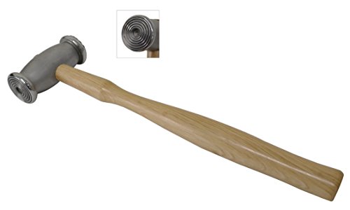 Crosshatch Small Bull's Eye Jewelry Making Metal Forming Pattern 280 Gram Texturing Hammer