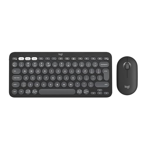 Logitech Pebble K380s Keyboard & M350s Mouse - Graphite