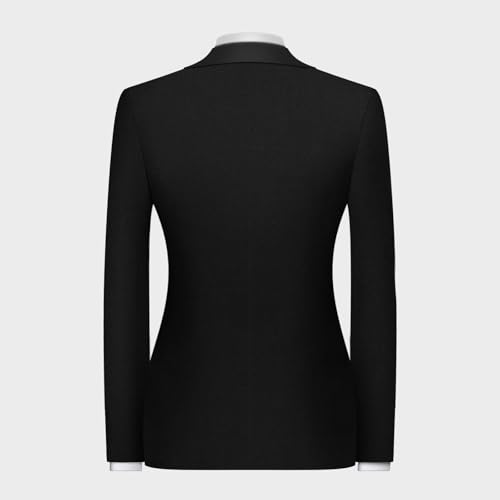 Oliexbley Men's 2 Piece Suits Beads One Button Dress Suit Slim Fit Tuxedo Jacket Blazer Pants Set for Wedding Business Prom4