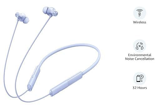 Image of NIXST in Ear Bluetooth for realmee Buds Wireless 3 Neo Neckband with 13.4 Mm Dynamic Bass Boost Driver,Upto 32 Hours Playback,Fast Charge,Ai Enc,45Ms Low Latency,Blue
