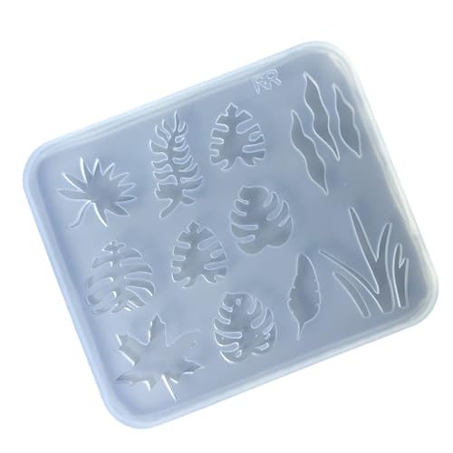 Molde de silicona para plantas, plantilla reutilizable para arte de uñas con superficie texturizada para diseño de uñas, uso profesional y doméstico, ideal para técnicos de uñas