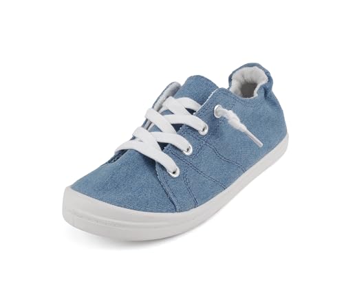 Image of Soda Flat Women Shoes Linen Canvas Slip On Sneakers Lace Up Style Loafers Zig-S
