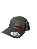 I Hate It Here Leather Patch Hat Trucker mesh Snapback - Charcoal Grey/Black