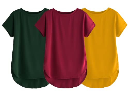 Image of Fabricorn Stylish Plain Up and Down Cotton Tshirt for Women