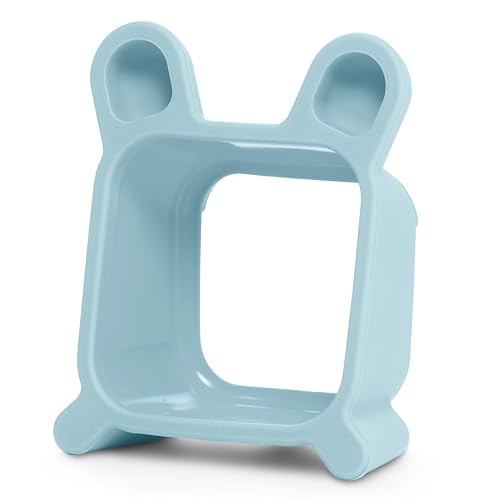 Image of Time Timer Bunny Protective Removable Case for MOD Visual Timer - Light Blue Silicone Cover for Drop Protection - Fun & Tough, Cute Animal Design for Classrooms, Kids, Special Needs, and Gifts