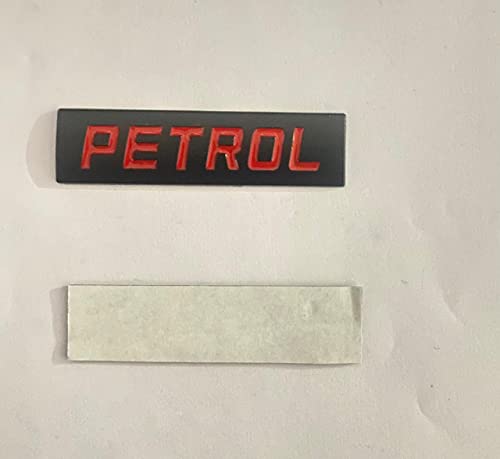 Image of Emblems for Car & Bike Metal Lo.go and Grill Me.tal Lo.go, Auto Accessories for Car Emblem 3D Badge Auto Racing Sport Sticker Grand Tourer Decal. (Petrol Black RED Sticker)