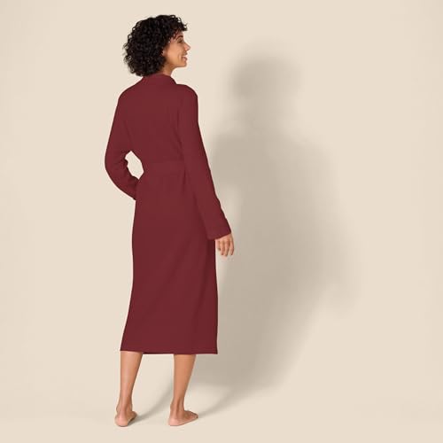 Image of Amazon Essentials Women's Lightweight Waffle Full-Length Bath Robe with Pockets (Available in Plus Size)