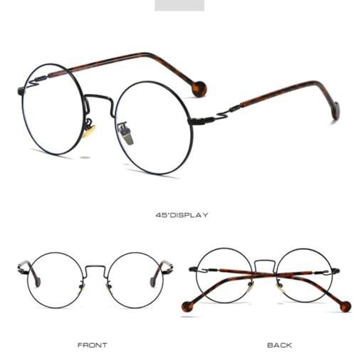 Lunettes de soleil rondes rétro métalliques légères contre l'éblouissement