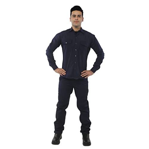 Image of PROLIFE Mens Cotton Industrial Workwear Shirt Pant Combo