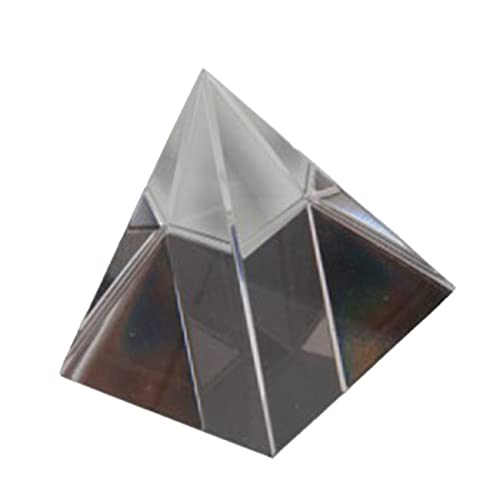 PRETYZOOM 60mm Optical Glass Prism Rainbow Principle Perfect Desk Ornament Decor