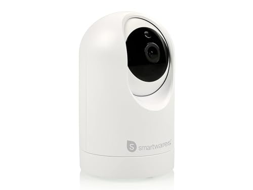 Smartwares caméra de Surveillance intérieure Pan/Tilt - WiFi - Détection & Suivi de Mouvement- Images 2 K - Communication bidirectionnelle - Vision Nocturne