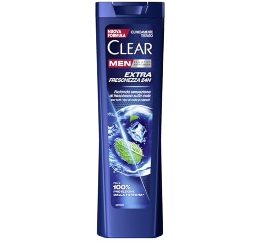 Clear Shampoo Men Extra Freschezza 24h, 225 ml