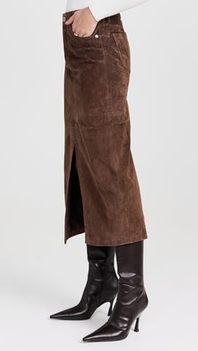 [BLANKNYC] Womens Real Suede Midi Skirt4