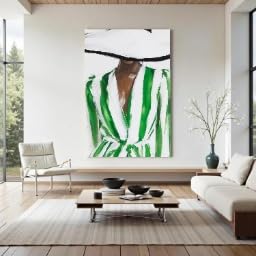Tableau portrait sur toile XINBAO, art moderne grand format 60x90 - 3