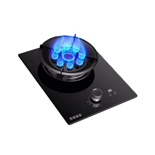 BZJPRFC Cocina De Gas For Camping De 5,2 KW, Estufa De Gas Portátil con 1 Quemador, Temporizador Independiente En Ambos Lados, con Protección contra Llamas Y Rejilla(NG)