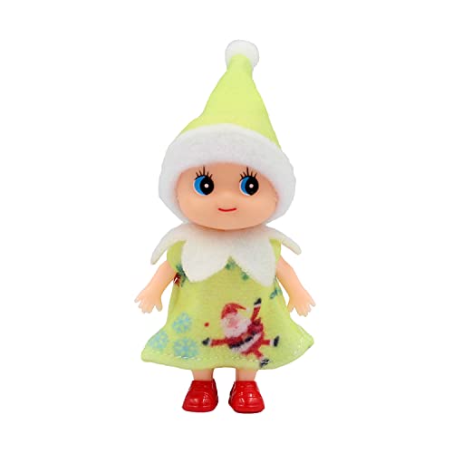 Muñeco bebé duende 11 cm con ropa removible miniatura 1