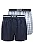 Produktbild BOSS Herren NOS Boxer EW 2P Pyjama-Shorts aus Baumwoll-Popeline im Zweier-Pack,Blau (Dark Blue 405),L