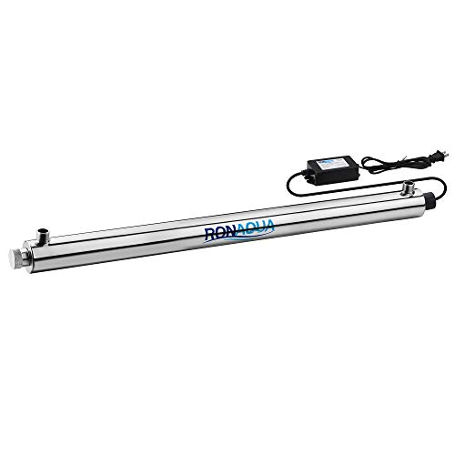 Ultraviolet Light Water Purifier Whole House Uv Sterilizer 55W, 12 Gpm With 2 Replacement Bulbs #TOP1