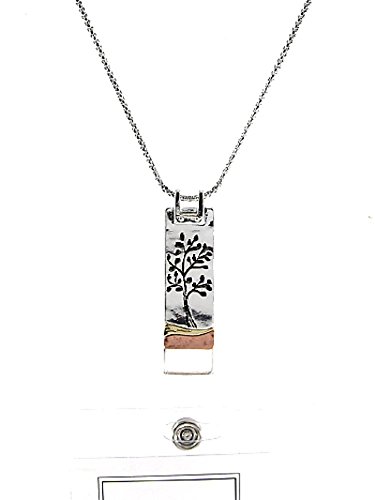 Tree Of Life ID Badge Holder Lanyard Silver Chain Necklace