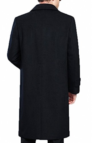 Men's Classical France Style Single Breasted Wool Coat Windbreaker #001531602