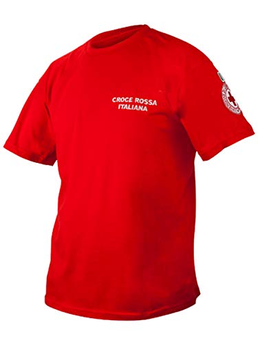 T-Shirt Croce Rossa Italiana (Rosso, XL)