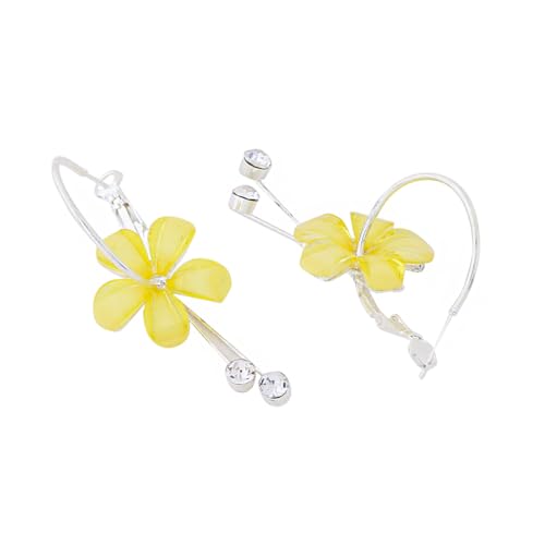 Floral Hoop Earrings for Women