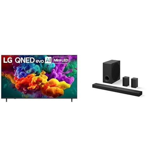 Image of LG 75-Inch Class QNED evo AI QNED84B Series Mini LED 4K Smart TV (75QNED84BUA, 2026) S80TR 5.1.3 ch. OLED evo TV Matching Home Theater Soundbar with Rear Surround Speakers and Wireless Subwoofer