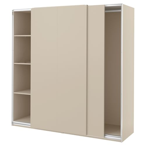ProTuning PAX/HASVIK Combinación de armario, gris-beige/gris-beige, 200x66x201 cm