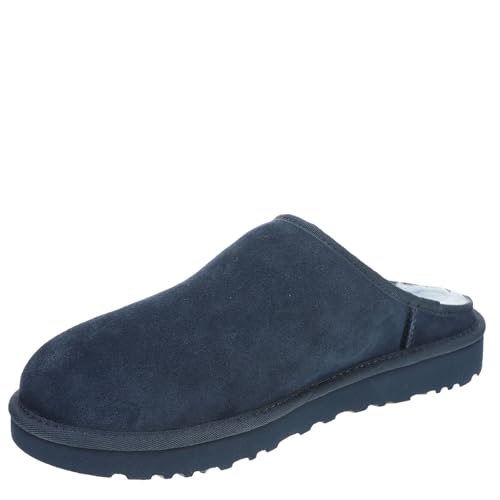 Image of UGG Men's Classic Slip On Slipper, Deep Ocean, 12