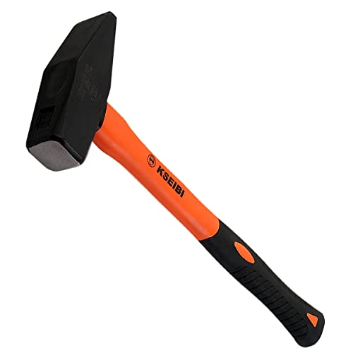 Image of KSEIBI 271480 Machinist Engineers Hammer, Forged Steel Cross Peen Sheet Metal Hammer, Blacksmith Forging Tools (Anti-Slip Handle, 4.40 lb / 2000 grams)