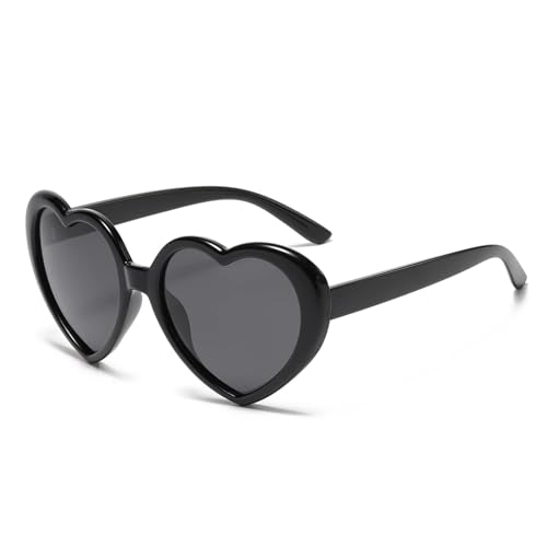EBJDE Retro Heart Shaped Sunglasses For Women Wrap Polarized Sun Glasses Fashion Style UV400 Protection