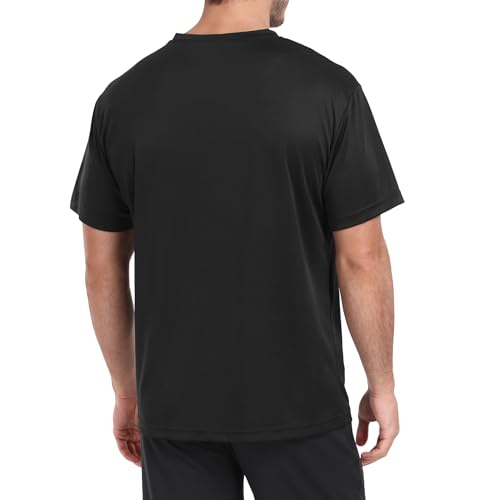 Athletic Shirts Men Sport Moisture Wicking Tops Gym Running Stripes Activewear Workout Casual T Shirts2