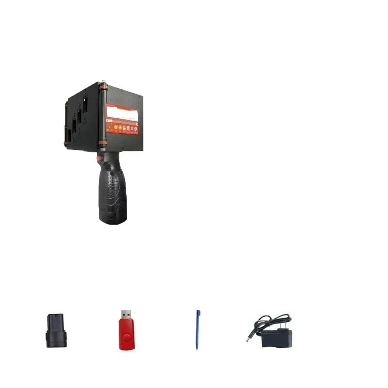 JOJIDE Impresora de Mano, Impresora portátil de 100 mm, Impresora de inyección de Tinta térmica de Mano, código de Barras QR, número de Lote, Logotipo, Fecha de caducidad