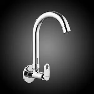 Alturas Max Brass Sink Cock with swiveling Spout/Wall Mounted