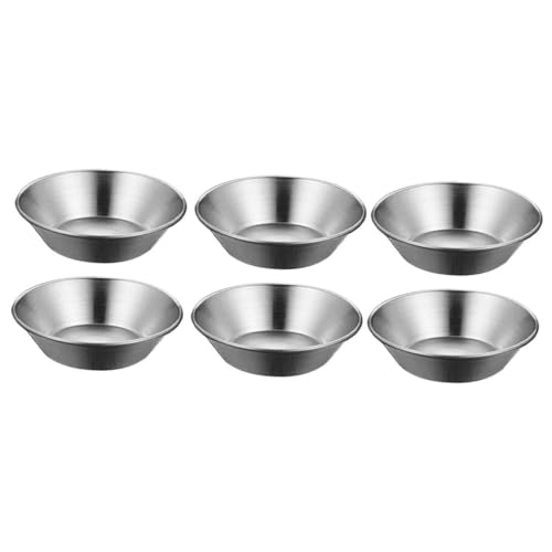 SOLUSTRE 6 Moldes De Acero Inoxidable Para Tartaletas De Huevo Moldes Para Huevos Moldes Para Tartaletas De Huevo Moldes De Acero Inoxidable Para Hornear Molde Para Tartas Molde De