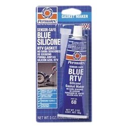 Permatex 80022 3 Oz Sensor-Safe Blue RTV Silicone Gasket Maker (5 PACK)